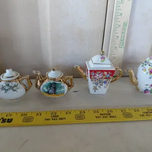 4 Miniature Teapots