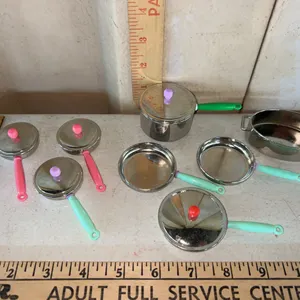 1996 OSPT Mini Metal Kitchen Pans Made By Tyco