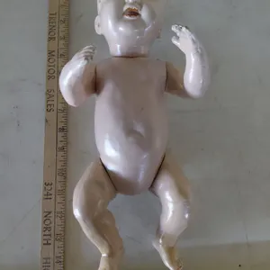 Antique Baby Doll, Cracked Back 14"