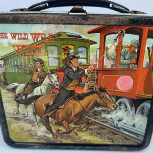 Vintage 1969 "The Wild Wild West" metal lunchbox produced by Aladdin Industries