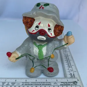 Vintage Enesco "Li'l Vagabond" ceramic clown Bank from the 1980s