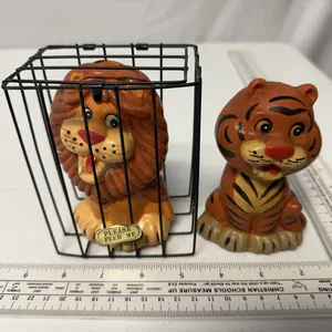 Pair of vintage ceramic banks