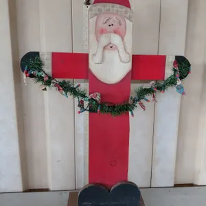Wood Santa 28''X38''