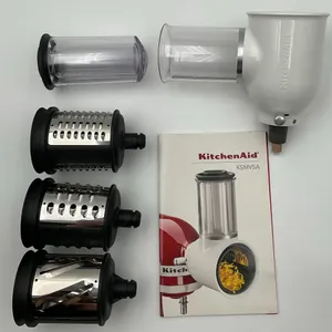 KitchenAid Fresh Prep Slicer/Shredder Attachment Set - Three Interchangeable Stainless Steel Blades.