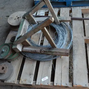 Pulleys, Pry Bar, Fencing Wire, Small Saw Horse