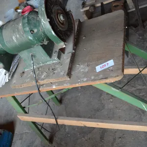 Vector 6" Bench Grinder/Buffer with Wooden Stand
