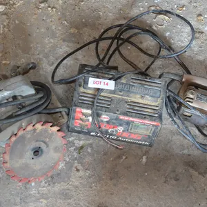 Black and Decker Jigsaw, Top Dog Battery Charger, no Clamps, Skil Saw