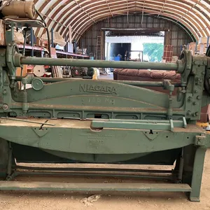 OFFSITE - Niagara Metal sheer, 9’ long with 5hp Baldor motor, 230 volt, no cutting blade.