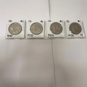 (4) 1970 Canadian One Dollar Coins