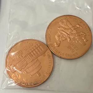 (2) One Ounce Copper Rounds