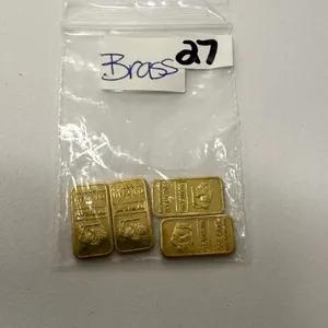 (4) Brass 1 Gram Bars