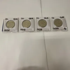 (4) 2002 Canadian Fifty Cent Coins