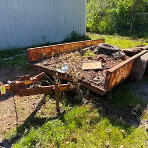 Tandem Axle Yard Trailer, 12'x75" Bed, Parts only, No Title