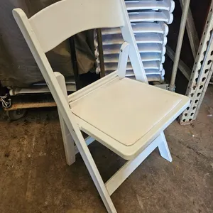 Poly Resin Folding Chairs, Approx. 45 with 2 Carts