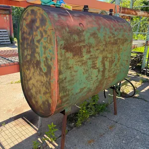 Waste Oil Drum, 1/4 Full, 60"x26"x45"