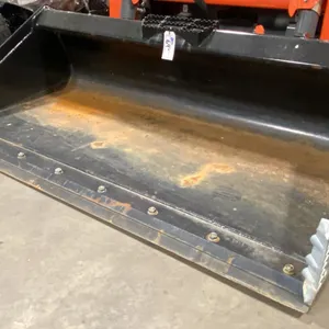 74" KUBOTA BLACK INDUSTRIAL SKID STEER BUCKET ATTACHMENT *FITS KUBOTA SSV 75 SKID STEER*