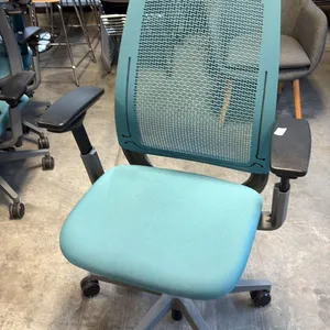 TEAL STEELCASE AMIA AIR ERGONOMIC TASK CHAIR