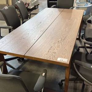 TRADITIONAL OAK 8' X 3' FT BOARDROOM TABLE