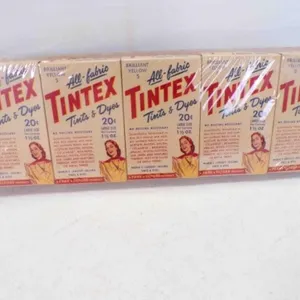 5 Vintage Tintex All Fabric Tints & Dyes Boxes
