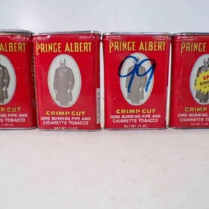 4 Vintage Prince Albert Crimp Cut EMPTY Tobacco
