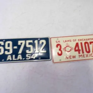 2 1954 General Mills Wheaties Bicycle License