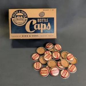 Vintage Berg & Sons Dr. Pepper Bottle Caps - Cork