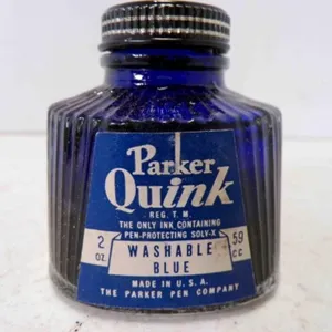Vintage Box Of Parker Quink Fountain Pen Ink In
