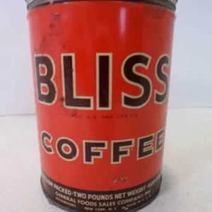 Vintage BLISS 2 Pound Coffee Can by General Foods