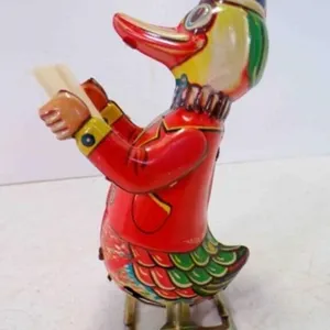 Vintage Blic "Dr Duck" Wind-Up Tin Toy Original
