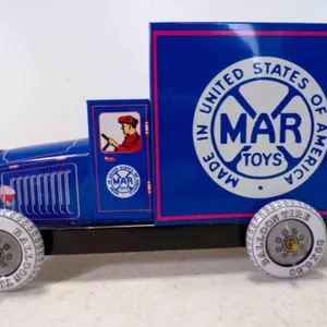 Vintage Mar Collector Series Blue Tin Litho