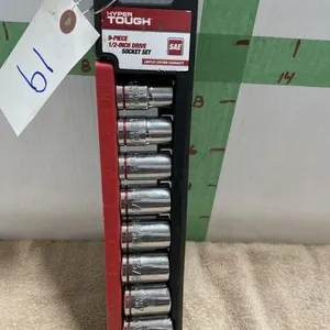 9 PCS SOCKETS- 1/2 IN DRIVE
