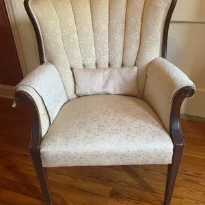 Channel Back Upholstered Armchair