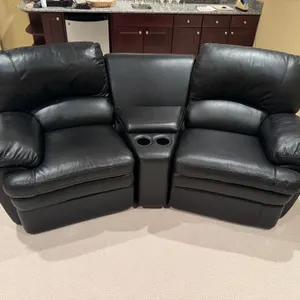 Leather Recliner Sofa