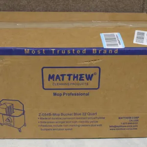 Matthew Mop Bucket Blue 22 Quart New