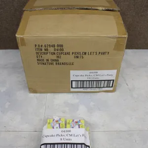 Cupcake Picks 'CM Let's Party' 192 Units New