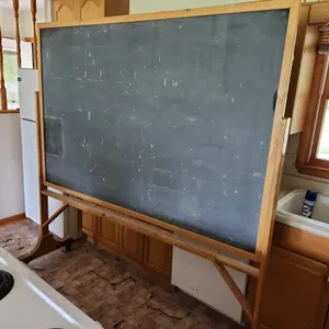 Large Vintage Double Sided Mobile Chalkboard 79''X24''X78''