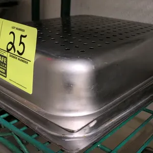 Stainless steel 1/2-size perforated steam table insert pan. Features a perforated bottom and sides for drainage. 2"D.