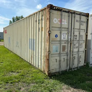 40FT HI-CUBE SHIPPING CONTAINER, DOORS ON ONE END S/N 00LU8846965