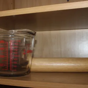 Measuring Cup, Rolling Pin, and Bowls