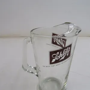 Schlitz Glass Beer Pitcher
