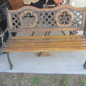Cast Iron/Wood Bench