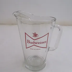 Budweiser Glass Beer Pitcher