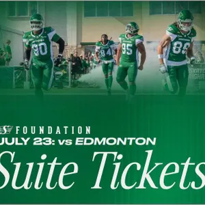 Suite Tickets for July 23rd Game vs Edmonton
 UNRESERVED