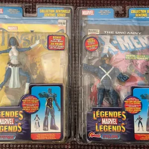 Marvel Legends Sentinel Series Mystique and Cyclops Figures