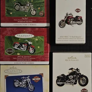 5 Hallmark Keepsake Harley-Davidson Motorcycle Ornaments
