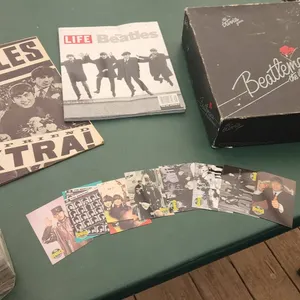 Beatles Collectibles Bundle With Game, Magazines, and Cards