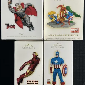 Hallmark Keepsake Marvel Ornaments QXI2173 QXI4354 QXI4379 QXM2233