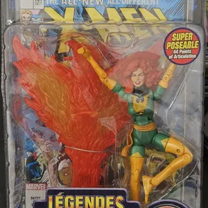 Marvel Legends X-Men Phoenix Series VI (2004) Action Figure with Comic and Stand