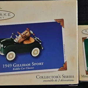 Hallmark Keepsake Kiddie Car Classics Ornaments and Miniature Series Set
