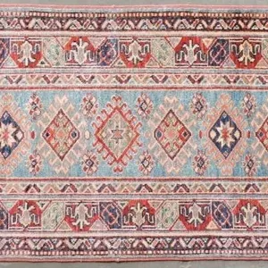 HANDKNOTTED WOOL AREA RUG 64"X24"